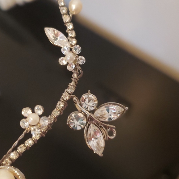 Bridal Pearl and Crystal Comb